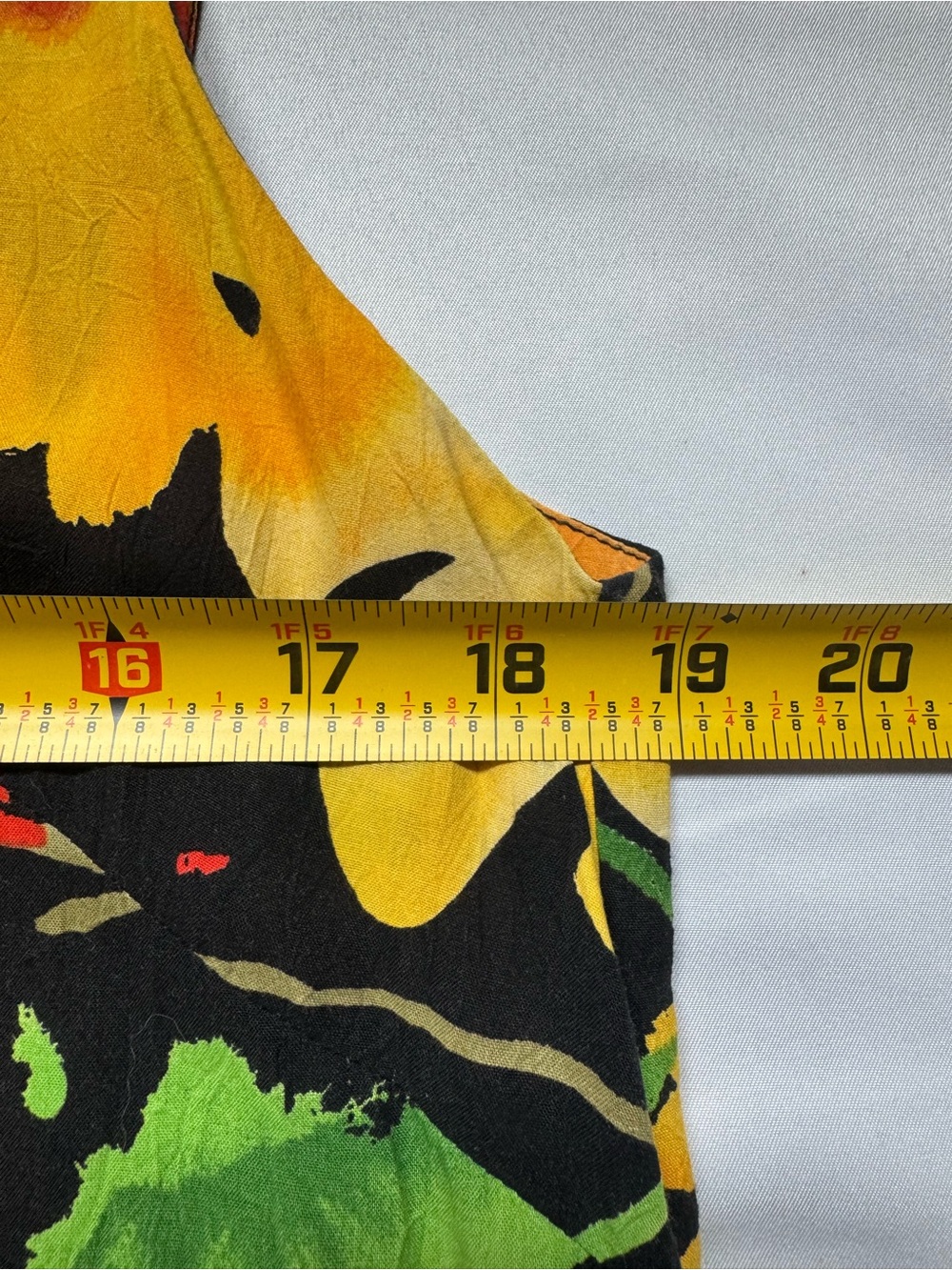 Jams World Vintage Dress Flora Grande BLK Hawaiian Tropical Resort Vacation M - Picture 9 of 10